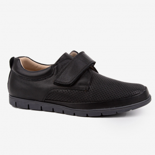 221657нт-2 Чёр 30-1,31-1,32-1,33-1,34-1 Kapika П/ботинки Школа Дерби Нат.кожа, Кожподклад, ТЭП (термоэластопласт) Лето Муж