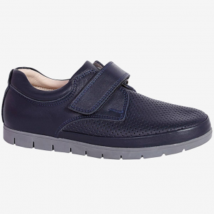 221657нт-1 Син 30-1,31-1,32-1,33-1,34-1 Kapika П/ботинки Школа Дерби Нат.кожа, Кожподклад, ТЭП (термоэластопласт) Лето Муж