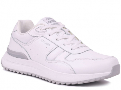 C3809-6 Бел 41-1,42-2,43-2,44-2,45-1 Strobbs П/ботинки Актив.отдых Кроссовки Нат.кожа, Текстиль, ЭВА,Резина,ТПУ вставка В/О Муж