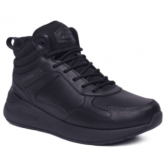 F8526-3 Чёр 36-1,37-2,38-2,39-2,40-1 Strobbs Ботинки Актив.отдых Кроссовки Иск.мат, Нат.шерсть, ЭВА,Резина,ТПУ вставка Зима Муж