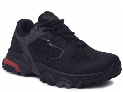 B3825-12 Чёрный/Серый 40-2,41-2,42-2,43-2 Strobbs П/ботинки Актив.отдых Кроссовки Иск.мат, Текстиль, ЭВА,Резина,ТПУ вставка В/О Муж