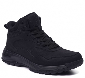 C9453-3 Чёр 41-1,42-2,43-2,44-2,45-1 Strobbs Ботинки Повсед Оксфорд Нат.кожа, Нат.шерсть, ЭВА,Резина Зима Муж