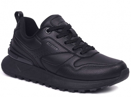 G3824-3 Чёр 46-3,47-3,48-2 Strobbs П/ботинки Актив.отдых Кроссовки Нат.кожа, Текстиль, ЭВА,Резина,ТПУ вставка В/О Муж