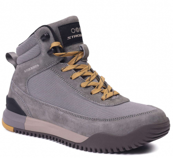 F8545-10 Сер 36-1,37-2,38-2,39-2,40-1 Strobbs Ботинки Повсед Оксфорд Иск.мат, Thinsulate, ЭВА,Резина,ТПУ вставка Зима Муж