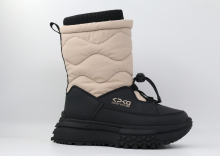 1883д-2 черный-бежевый 35-1,36-1,37-1,38-1,39-1 Kapika П/сапоги Повсед Дутики Иск.мат, Нат.шерсть, ТЭП (термоэластопласт) Зима жен