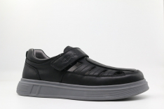 231149-1 Чёр 31-1,32-1,33-1,34-1,35-1,36-1,37-1 Kapika П/ботинки Школа Сандалеты Нат.кожа, Кожподклад, ТЭП (термоэластопласт) Лето Муж