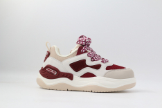 721183-2 бежевый-бордовый 28-1,29-1,30-1,31-1,32-1 Kapika П/ботинки Актив.отдых Кроссовки Иск.мат, Текстиль, ЭВА/ТЭП/ТПУ В/О жен