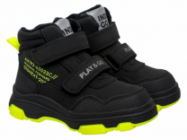 55-0100E2 Чёрный / жёлтый 26-2,27-2,28-2,29-2,30-2,31-2 Indigo kids Ботинки Повсед Оксфорд Иск.мат, Байка/Флис, ТЭП В/О Муж