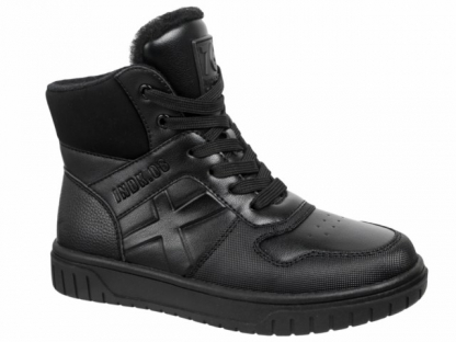 59-0925B Чёр 32-2,33-2,34-2,35-2,36-2,37-2 Indigo kids Ботинки Повсед Оксфорд Иск.мат, Байка/Флис, ТЭП В/О Муж