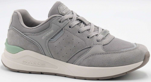 F7712-10 Сер 36-1,37-2,38-2,39-2,40-1 Strobbs П/ботинки Актив.отдых Кроссовки Нат.кожа, Текстиль, ЭВА,Резина,ТПУ вставка В/О Муж