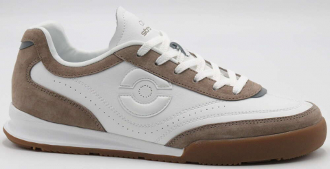 C3884-12 Белый/Коричневый 41-1,42-2,43-2,44-2,45-1 Strobbs П/ботинки Актив.отдых Кроссовки Иск.мат, Текстиль, Резина В/О Муж