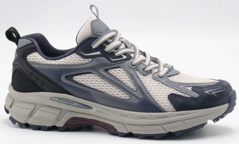 C3886-16 Бежевый/Серый 41-1,42-2,43-2,44-2,45-1 Strobbs П/ботинки Актив.отдых Кроссовки Иск.мат, Текстиль, ЭВА,Резина,ТПУ вставка В/О Муж