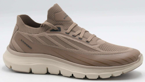 C3890-25 Беж 41-1,42-2,43-2,44-2,45-1 Strobbs П/ботинки Актив.отдых Кроссовки Нат.кожа, Без подклада, ЭВА,Резина Лето Муж