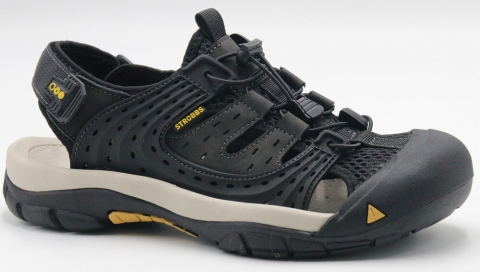 C3897-3 Чёр 41-1,42-2,43-2,44-2,45-1 Strobbs Туфли Актив.отдых Сандалеты Иск.мат, Текстиль, ЭВА,Резина Лето Муж