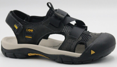 C3898-3 Чёр 41-1,42-2,43-2,44-2,45-1 Strobbs Туфли Актив.отдых Сандалеты Иск.мат, Текстиль, ЭВА,Резина Лето Муж