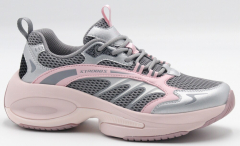 F7738-10 серый/розовый 36-1,37-2,38-2,39-2,40-1 Strobbs П/ботинки Актив.отдых Кроссовки Иск.мат, Текстиль, ЭВА,Резина,ТПУ вставка В/О жен