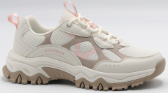 F7744-16 Беж 36-1,37-2,38-2,39-2,40-1 Strobbs П/ботинки Актив.отдых Кроссовки Иск.мат, Текстиль, ЭВА,Резина В/О жен