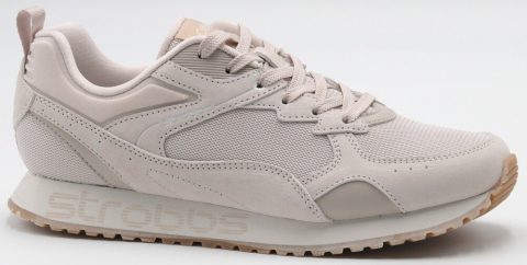 F7745-9 Светло-бежевый 36-1,37-2,38-2,39-2,40-1 Strobbs П/ботинки Актив.отдых Кроссовки Нат.кожа, Текстиль, ЭВА,Резина В/О жен