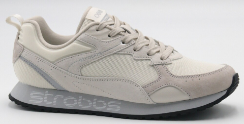 F7745-16 Беж 36-1,37-2,38-2,39-2,40-1 Strobbs П/ботинки Актив.отдых Кроссовки Нат.кожа, Текстиль, ЭВА,Резина В/О жен