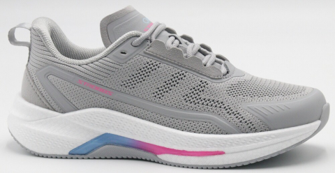 F7747-4 Сер 36-1,37-2,38-2,39-2,40-1 Strobbs П/ботинки Актив.отдых Кроссовки Иск.мат, Текстиль, ЭВА,Резина,ТПУ вставка В/О жен