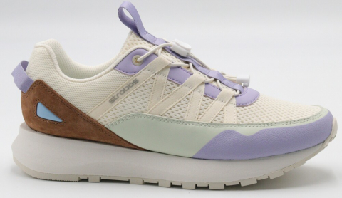 F7749-20 Бежевый/Фиолетовый 36-1,37-2,38-2,39-2,40-1 Strobbs П/ботинки Актив.отдых Кроссовки Иск.мат, Текстиль, ЭВА,Резина В/О жен