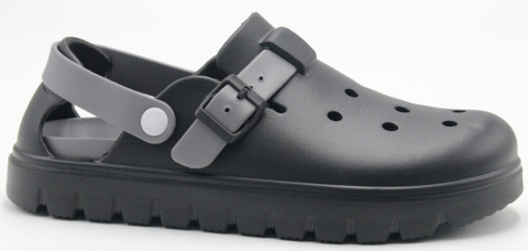 C3905-3 Чёр 41-1,42-2,43-2,44-2,45-1 Strobbs Туфли Пляж Кроксы ЭВА, Без подклада, ЭВА Лето Муж