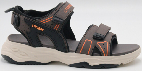 C3915-17 Кор 41-1,42-2,43-2,44-2,45-1 Strobbs Туфли Повсед Сандалии Иск.мат, Текстиль, ЭВА,Резина Лето Муж