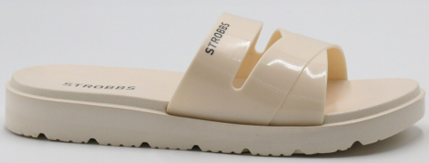 F7750-16 Беж 36-1,37-2,38-2,39-2,40-1 Strobbs Туфли Пляж Шлепанцы/Пантолеты ПВХ, Без подклада, ЭВА Лето жен