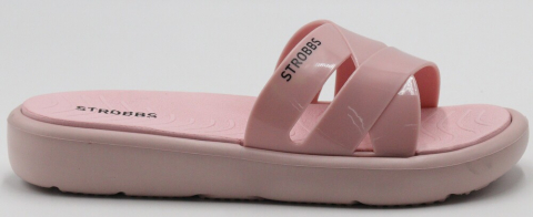 F7752-11 Роз 36-1,37-2,38-2,39-2,40-1 Strobbs Туфли Пляж Шлепанцы/Пантолеты ПВХ, Без подклада, ЭВА Лето жен