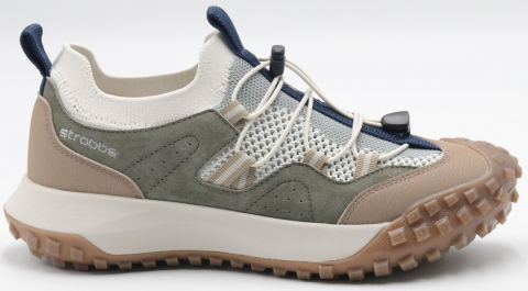 F7754-12 Бежевый/Хаки 36-1,37-2,38-2,39-2,40-1 Strobbs П/ботинки Актив.отдых Кроссовки Текстиль, Текстиль, ЭВА,Резина Лето жен