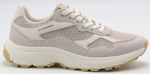 F7756-9 Беж 36-1,37-2,38-2,39-2,40-1 Strobbs П/ботинки Актив.отдых Дерби Текстиль, Текстиль, ЭВА,Резина В/О жен