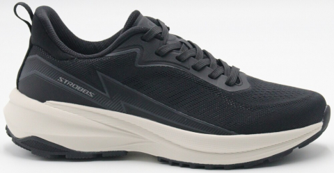 F7755-3 Чёр 36-1,37-2,38-2,39-2,40-1 Strobbs П/ботинки Актив.отдых Дерби Текстиль, Текстиль, ЭВА,Резина В/О жен