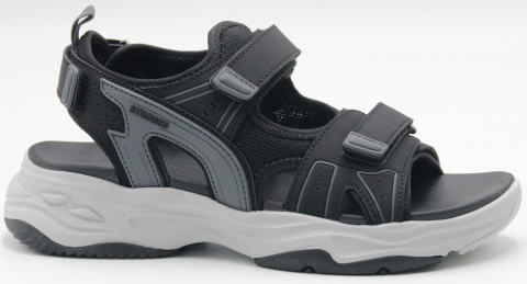 F7765-3 Чёр 36-1,37-2,38-2,39-2,40-1 Strobbs Туфли Пляж Сандалии Иск.мат, Текстиль, ЭВА,Резина Лето жен