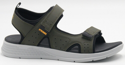 F7767-19 хаки 36-1,37-2,38-2,39-2,40-1 Strobbs Туфли Пляж Сандалии Иск.мат, Текстиль, ЭВА Лето Муж