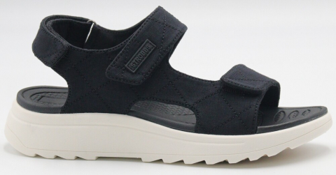 F7768-3 Чёр 36-1,37-2,38-2,39-2,40-1 Strobbs Туфли Повсед Сандалии Текстиль, Текстиль, ЭВА,ТПР Лето жен