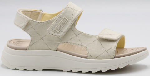 F7768-16 Беж 36-1,37-2,38-2,39-2,40-1 Strobbs Туфли Повсед Сандалии Текстиль, Текстиль, ЭВА,ТПР Лето жен