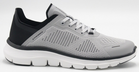 C3926-4 Серый/Чёрный 41-1,42-2,43-2,44-2,45-1 Strobbs П/ботинки Актив.отдых Кроссовки Текстиль, Текстиль, ЭВА,Резина Лето Муж