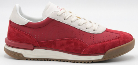 C3928-11 Красный/Белый 41-1,42-2,43-2,44-2,45-1 Strobbs П/ботинки Актив.отдых Кроссовки Нат.кожа, Текстиль, ЭВА,Резина,ТПУ вставка В/О Муж