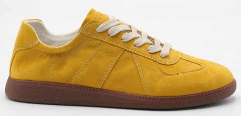 F7783-8 горчичный 36-1,37-2,38-2,39-2,40-1 Strobbs П/ботинки Актив.отдых Кроссовки Нат.кожа, Текстиль, Резина В/О жен