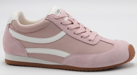 F7785-11 Пудровый 36-1,37-2,38-2,39-2,40-1 Strobbs П/ботинки Актив.отдых Кроссовки Нат.кожа, Текстиль, Резина В/О жен