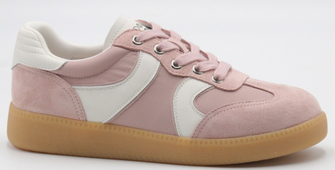 F7787-11 Пудровый 36-1,37-2,38-2,39-2,40-1 Strobbs П/ботинки Актив.отдых Кроссовки Нат.кожа, Текстиль, Резина В/О жен