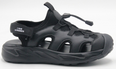 F7790-3 Чёр 36-1,37-2,38-2,39-2,40-1 Strobbs Туфли Актив.отдых Сандалеты Иск.мат, Текстиль, ПУ Лето жен