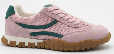 F7791-11 Роз 36-1,37-2,38-2,39-2,40-1 Strobbs П/ботинки Актив.отдых Кроссовки Нат.кожа, Без подклада, Резина Лето жен