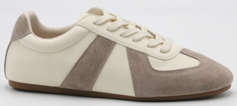 F7794-9 Бежевый/Коричневый 36-1,37-2,38-2,39-2,40-1 Strobbs П/ботинки Актив.отдых Кроссовки Нат.кожа, Текстиль, Резина В/О жен