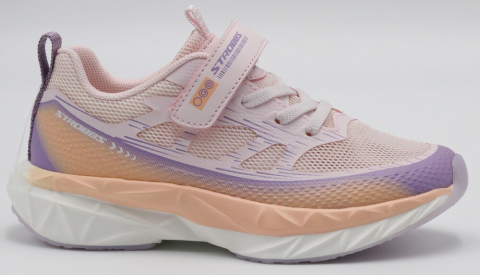 N1808-11 Пудровый 31-1,32-1,33-2,34-2,35-2 Strobbs П/ботинки Актив.отдых Кроссовки Иск.мат, Текстиль, ЭВА,ТПР В/О жен