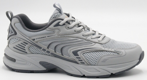 C3918-4 светло-серый 41-1,42-2,43-2,44-2,45-1 Strobbs П/ботинки Актив.отдых Кроссовки Иск.мат, Текстиль, ЭВА,Резина,ТПУ вставка В/О Муж