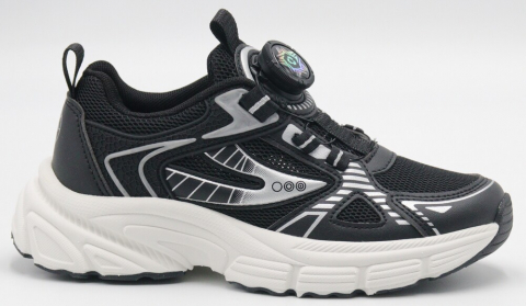 N1804-3 Чёр 31-1,32-1,33-2,34-2,35-2 Strobbs П/ботинки Актив.отдых Кроссовки Иск.мат, Текстиль, ЭВА,ТПР Лето Муж