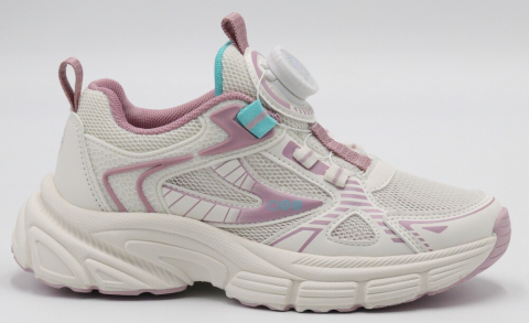 N1804-12 Белый/Розовый 31-1,32-1,33-2,34-2,35-2 Strobbs П/ботинки Актив.отдых Кроссовки Иск.мат, Текстиль, ЭВА,ТПР Лето жен