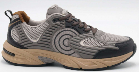 C3922-17 Бежевый/Коричневый 41-1,42-2,43-2,44-2,45-1 Strobbs П/ботинки Актив.отдых Кроссовки Иск.мат, Текстиль, ЭВА,Резина,ТПУ вставка В/О Муж