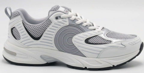 C3922-4 Серый/Белый 41-1,42-2,43-2,44-2,45-1 Strobbs П/ботинки Актив.отдых Кроссовки Иск.мат, Текстиль, ЭВА,Резина,ТПУ вставка В/О Муж